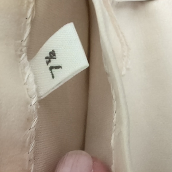 Vintage new unlined ivory/cream Italian leather gloves size 7 1/2 - Picture 3 of 5